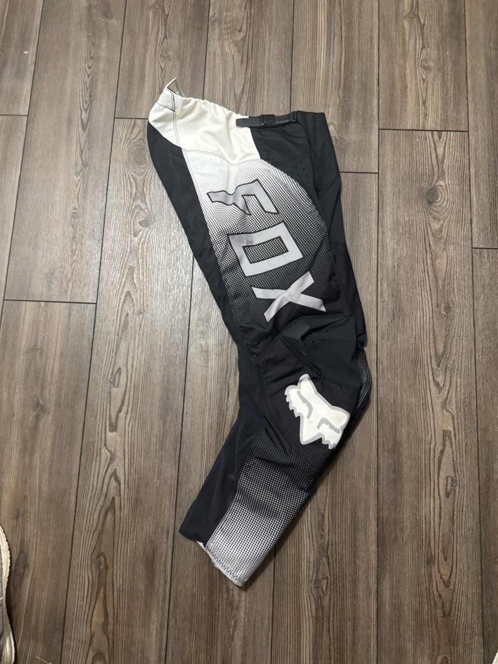 Fox Kids Black and White Motocross Pants